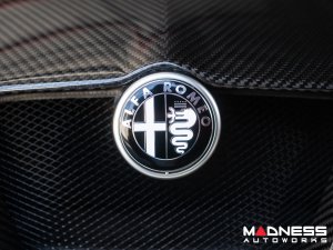 Alfa Romeo Emblem Covers - Front + Back Set - V1 - 74mm Alfa Romeo Emblem Covers - Front + Back Set - V1 - 74mm